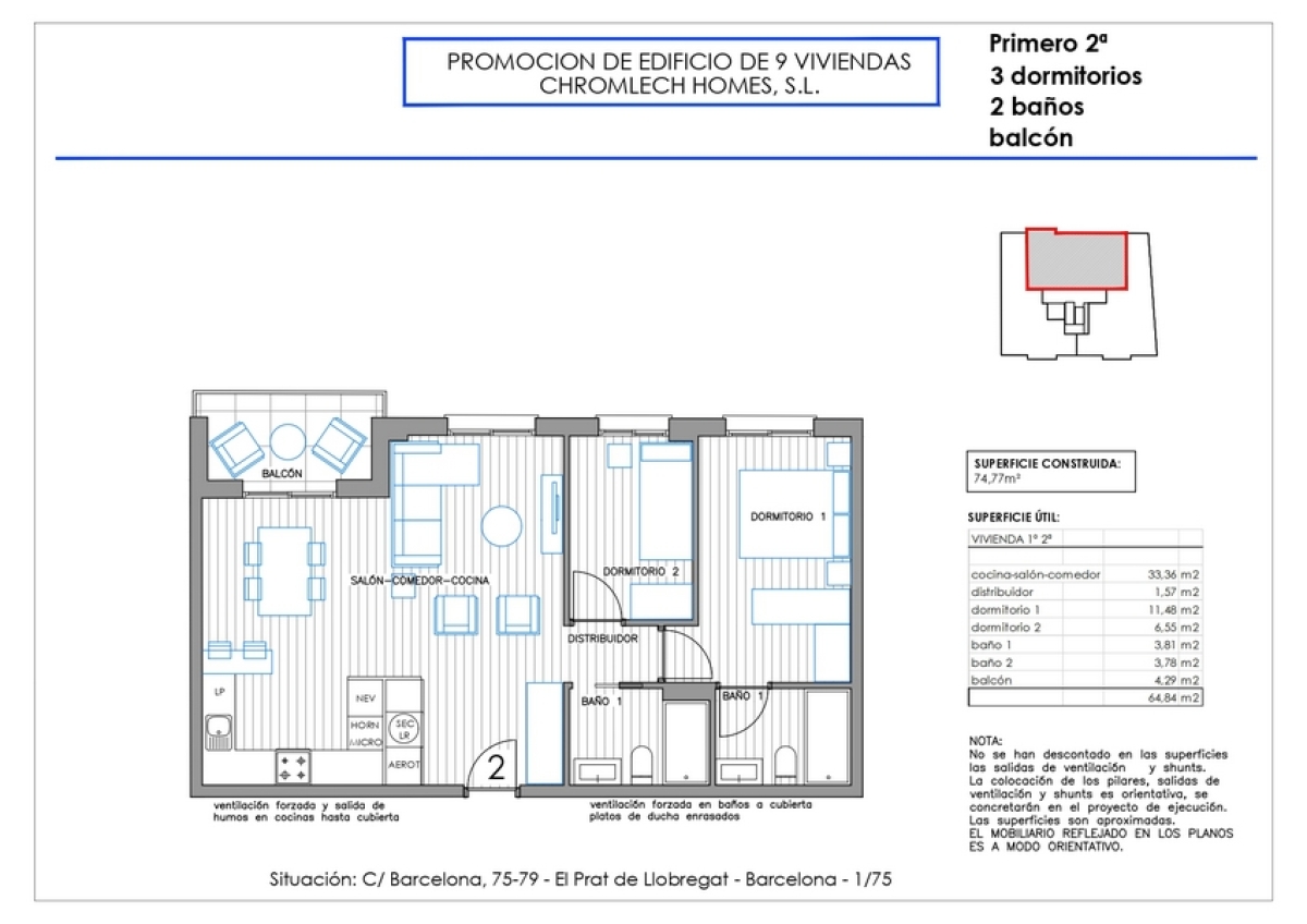 6441 Obra Nueva en venta en El Prat de Llobregat 